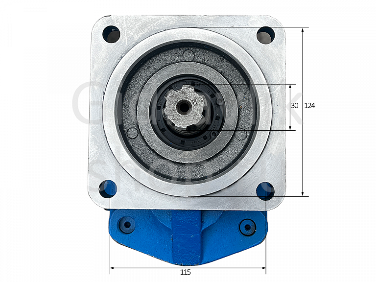 Насос шестеренный сдвоенный R, D30/Z6, CD115, Посадочное 124 