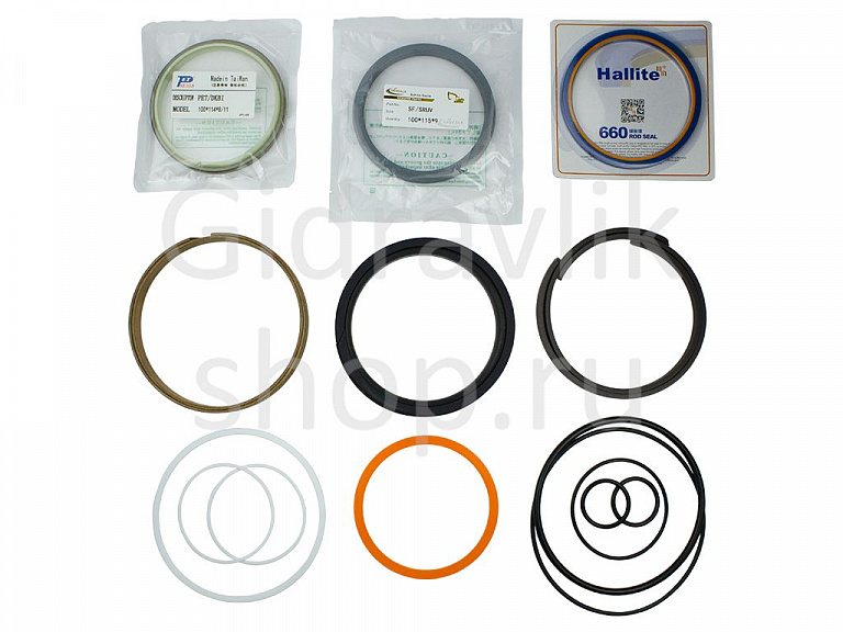 Рем. комплект гидроцилиндра рукояти (шток 100), Hyundai R330LC-9S