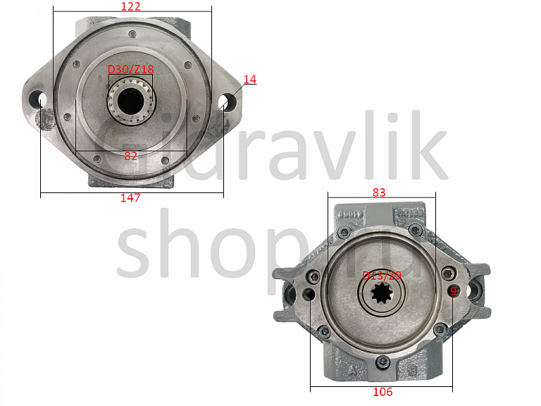 Насос подпитки, HPV55T
