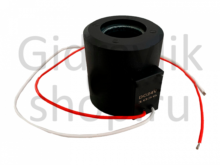 Катушка электромагнитная (соленоид), d22, D46, L48, 24V, Yuken