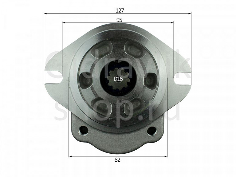 Насос шестеренный сдвоенный R, Z10/D17, D82.5