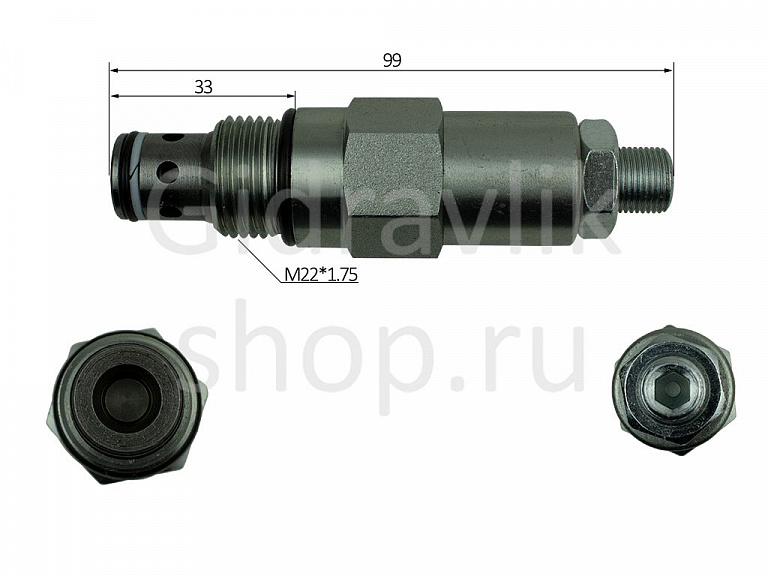 Клапан перепускной, VICKERS RV5-10-S-0-50/S1