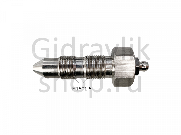 Клапан подачи смазки (тавотница), L50, М15*1.5, SK130UR 