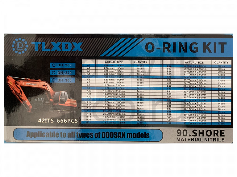 Набор уплотнительных колец, O-RING, DOOSAN
