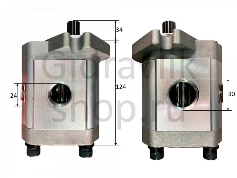 Насос шестеренный, D22/Z13, KRP4-23CDHD