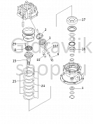 706-7G-01041, 706-7G-01040, Гидромотор поворота, PC200-7