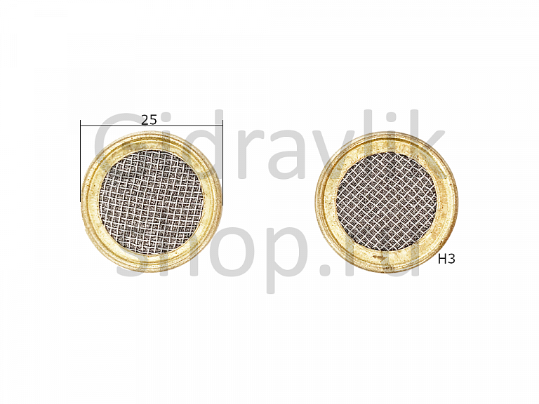 Фильтр сетка, D25, H3