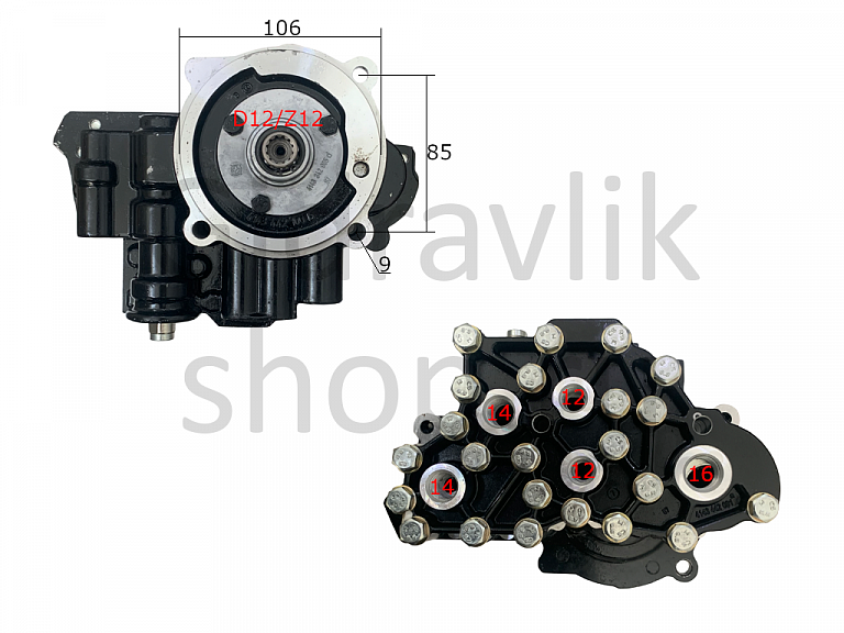 Насос КПП, 2HL100, ZF 4143142024