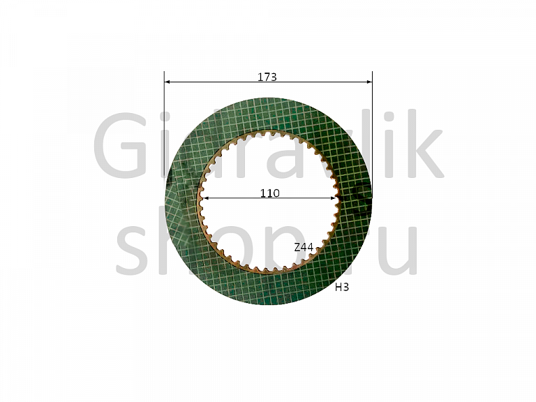 Диск фрикционный, 110*173*3, Z44