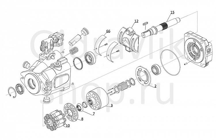 ADU062, Гидронасос