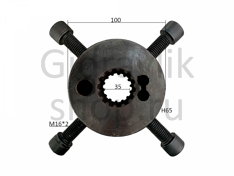 Муфта шлицевая, Z14, D100, H65, M16, 110K, K3V112DT