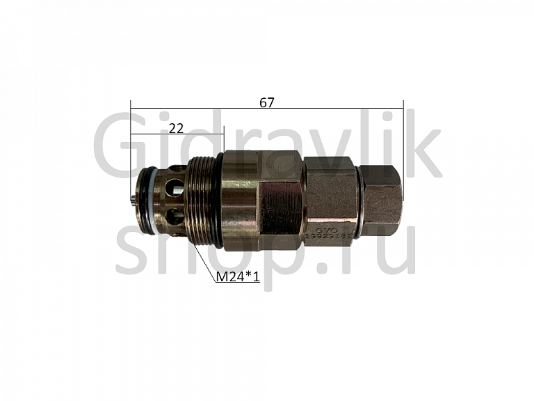 Клапан гидравлический, M24x1