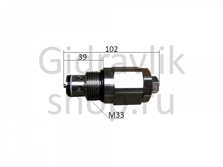 Клапан гидрораспределителя вспомогательный,M33, L102, ZX450/EX400-3