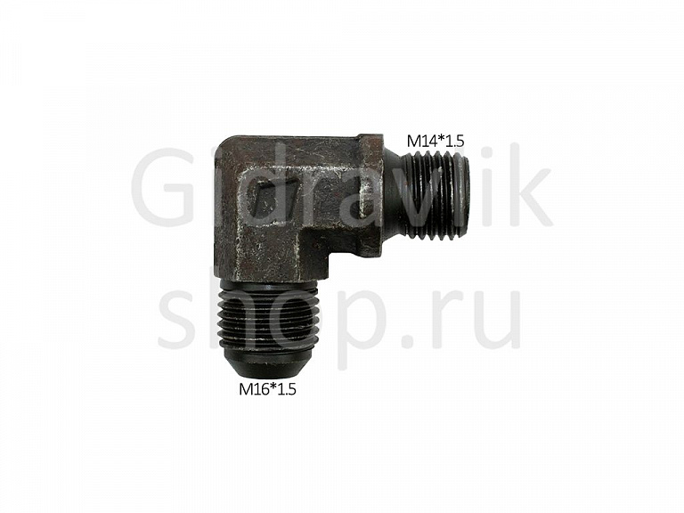 Фитинг 90, M16*1.5, M14*1.5 (с гайкой)